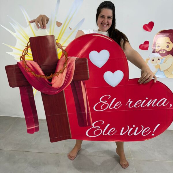 🌿✨ Painel Páscoa – O Maior Presente de Amor ✨🌿