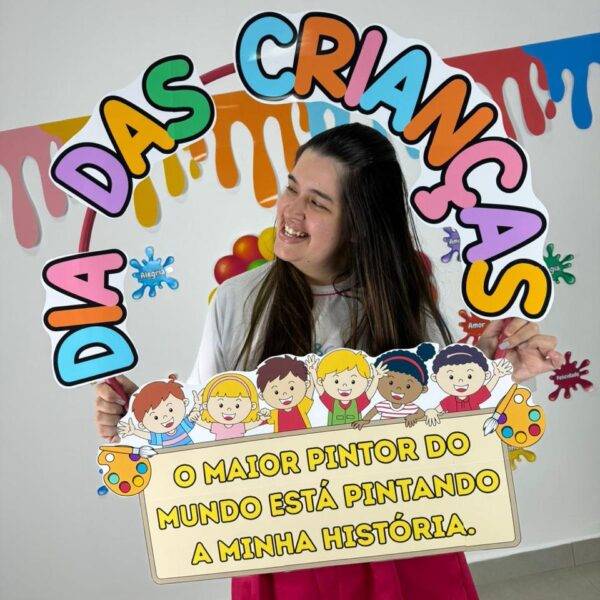 Moldura para Foto – Dia das Crianças 🎨🌈