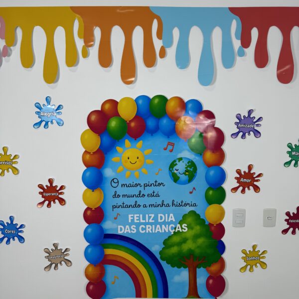🎨Painel Dia das Crianças O Maior Pintor do Mundo 🌍